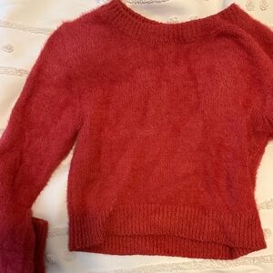 Urban Outfitters Red Crew Neck Sweater